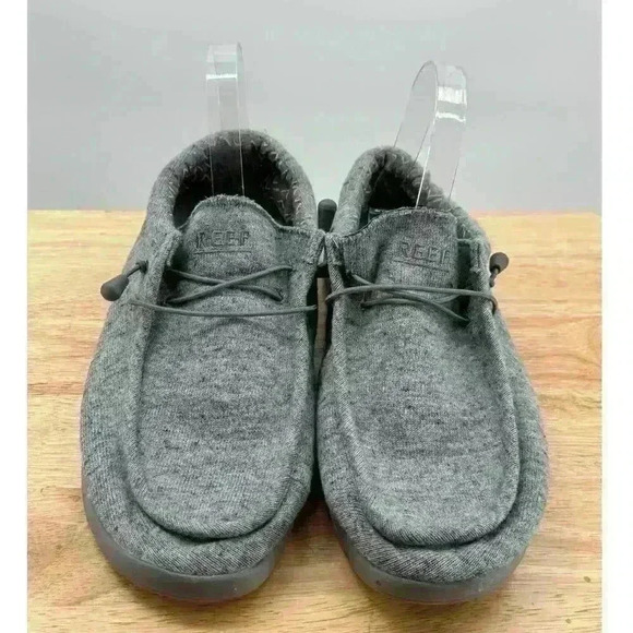 Reef Men's Gray Cushion Coast Slip-On Lightweight Knit Shoes - Size 11 - Picture 2 of 9